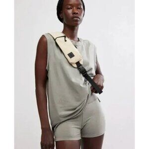 Free People FP Movement Hot Shot Micro Set in Heather Grey NWOT Size Medium